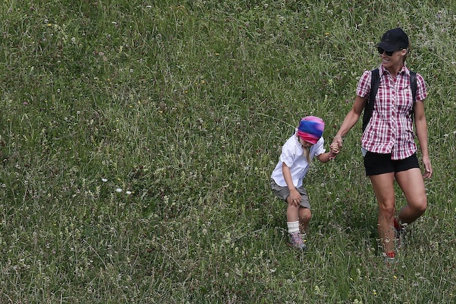 Michelle Hunziker with her husband Tomaso Trussardi and her daughters Sole and Celeste in the mountains at San Cassiano (Bolzano)Pictured: Michelle Hunziker,Tomaso TrussardiRef: SPL5108742 110819 NON-EXCLUSIVEPicture by: SplashNews.comSplash News and PicturesLos Angeles: 310-821-2666New York: 212-619-2666London: 0207 644 7656Milan: +39 02 56567623photodesk@splashnews.comWorld Rights, No Italy Rights
