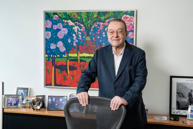 Oswald Gruebel, in seinem Büro in Zürich