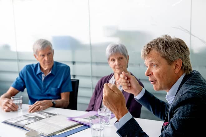 Wahlextra, Jürg Grossen mit seinen Eltern in Frutigen. Jürg Grossen