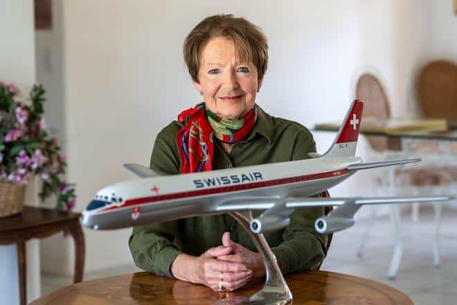 Brigitta Moser-Harder was a flight attendant on Swissair Flight 100, which was one of the airplanes involved in the DawsonÃs Field hijackings in 1970, recounts the ordeal. Swissair Entführung Sammelgeschichte Brigitta Moser