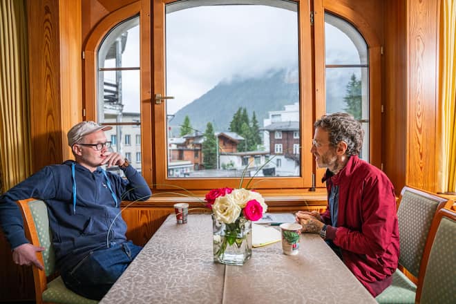 Foto: Joseph Khakshouri, 18-19.08.2024 Jüdische Gäste in Davos Likrat Mitglied im Interview Davos (GR) Jüdische Gäste in Davos