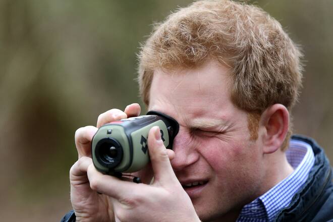 Prinz Harry hält Ausschau