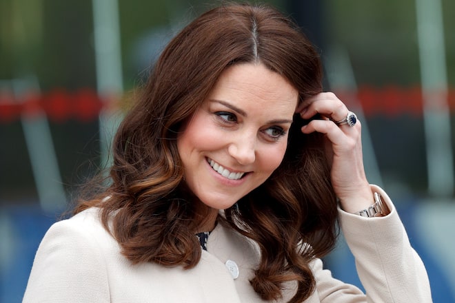 LONDON, UNITED KINGDOM - MARCH 22: (EMBARGOED FOR PUBLICATION IN UK NEWSPAPERS UNTIL 24 HOURS AFTER CREATE DATE AND TIME) Catherine, Duchess of Cambridge attends a SportsAid event at the Copper Box Arena in Queen Elizabeth Olympic Park on March 22, 2018 in London, England. (Photo by Max Mumby/Indigo/Getty Images) *** Local Caption *** Catherine, Duchess of Cambridge