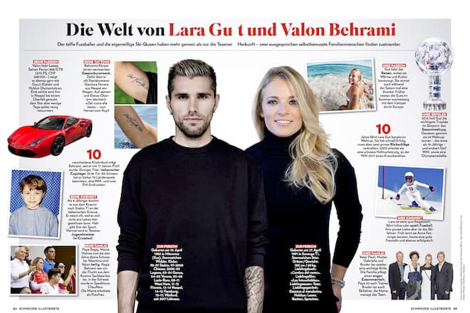 Lara Gut und Valon Behrami