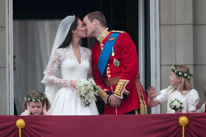 Hochzeit Kate und William Kuss