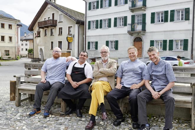 Fünf Küchenmeister