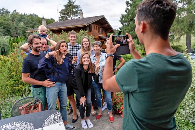 Lea Sprunger und Familie