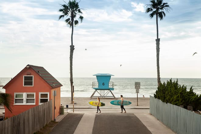 Ryan Regez, Skicrosstrainer in LA mit Freundin Barbara