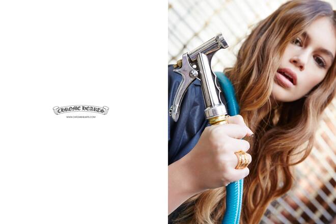 Kaia Gerber Chrome Hearts