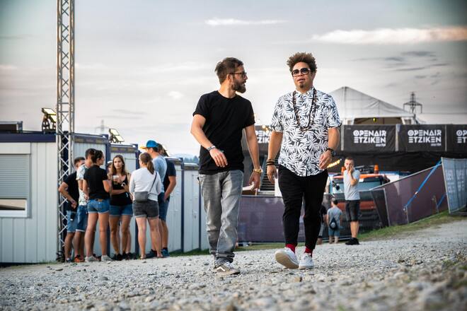 BLAY spielen in Etziken 2022 Blay - Marc Sway und Bligg - Backstage Reportage bei einem Konzert in Etzikon