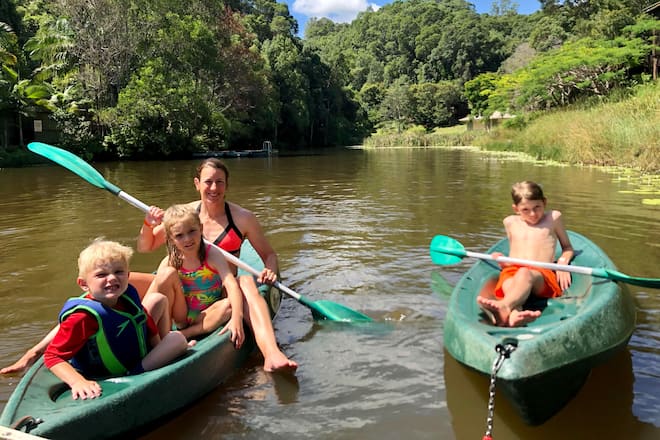 Nicola Spirig mit ihrer Familie in Australien, 2023 ©HO