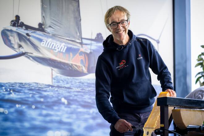 NILS FREI, Alinghi Red Bull Racing, Barcelone, décembre 2023, © Nicolas Righetti / Lundi13