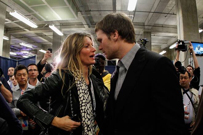 Giselle Bundchen und Tom Brady, Super Bowl 2012