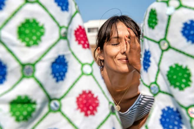 Melanie Winiger in Indien