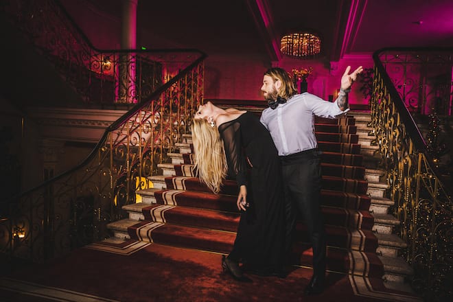 Baschi mit Alana im The Dolder Grand 2022 Haar & Makeup: Snesha Bloom Location: The Dolder Grand