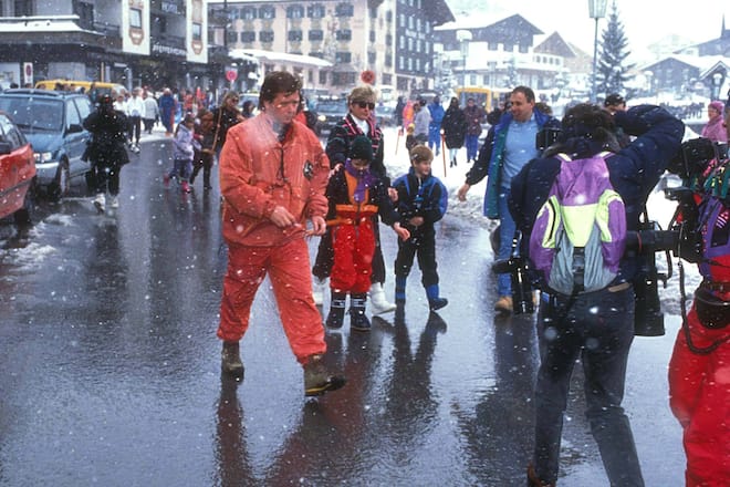 Ken Wharfe mit Diana und ihren Kindern in Österreich