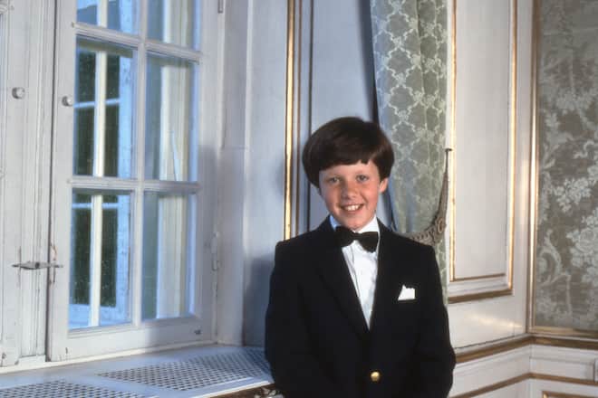 Kronprinz Frederik (DK), offizielles Bild zur Konfirmation Amalienborg, Dänemark, 28. Mai 1981