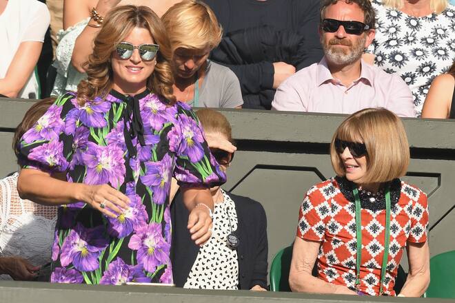 Mirka Federer Anna Wintour ohne Roger Federer Tennis Wimbledon