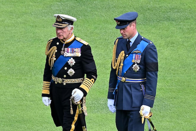 King Charles III. und Prinz William sind sich in vielem sehr ähnlich.