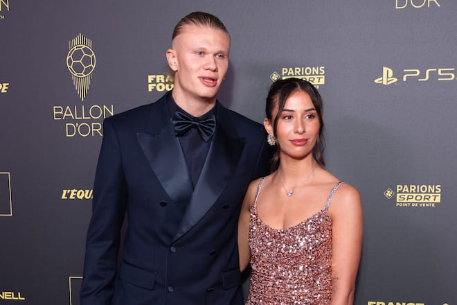 Erling Haaland und Isabel Haugseng Johansen