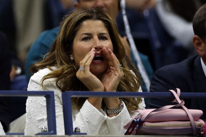NEW YORK, NY - SEPTEMBER 13: Wife of Roger Federer, Mirka Federer attends the Men's Singles Final match between Roger Federer of Switzerland and Novak Djokovic of Serbia on Day Fourteen of the 2015 US Open at the USTA Billie Jean King National Tennis Center on September 13, 2015 in the Flushing neighborhood of the Queens borough of New York City. (Photo by Matthew Stockman/Getty Images)