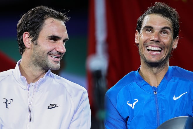 Roger Federer und Rafael Nadal