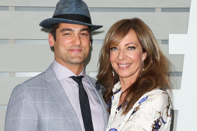 ARCADIA, CA - NOVEMBER 05: Actress Allison Janney (R) and Philip Joncas (L) attend the 33rd Breeder's Cup World Championship at Santa Anita Park on November 5, 2016 in Arcadia, California. (Photo by Paul Archuleta/FilmMagic)