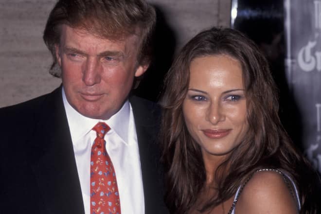 NEW YORK CITY - SEPTEMBER 25: Donald Trump and Melania Knauss attend the premiere of "Celebrity" on September 25, 1998 at Avery Fisher Hall at Lincoln Center in New York City. (Photo by Ron Galella/Ron Galella Collection via Getty Images)