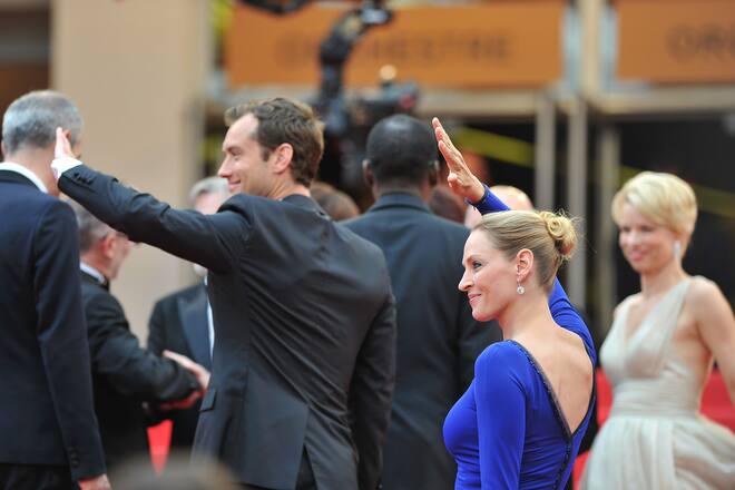 Filmfestival Cannes 2011 Abschlussabend Uma Thurman Jude Law