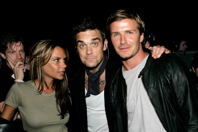 David Victoria Beckham Robbie Williams