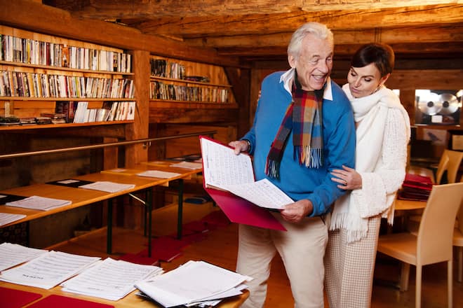 Christine und Pepe Lienhard, unterwegs für Christines Stiftung Lebensfreude, Frauenfeld TG, 23. November 2023