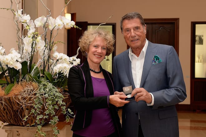 Corine Mauch und Udo Jürgens Zürich Ehrenmedaille