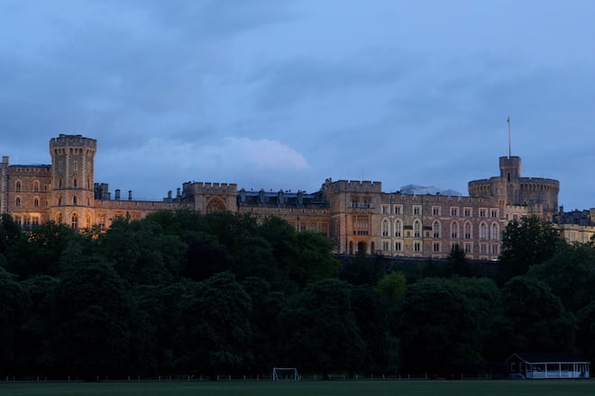 Schloss Windsor in der Nacht