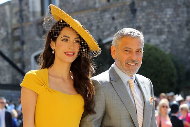 . 19/05/2018. Windsor, United Kingdom. George and Amal Clooney arriving at The Royal Wedding at Windsor Castle. PUBLICATIONxINxGERxSUIxAUTxHUNxONLY xi-Imagesx/xPoolx IIM-17781-0046