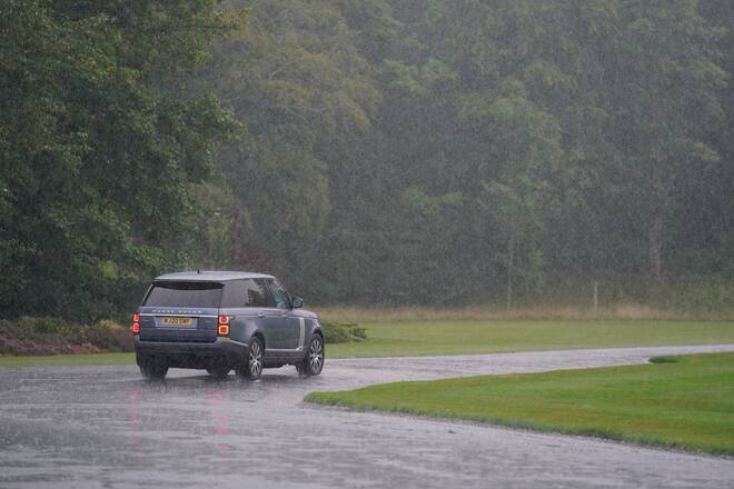 ABERDEEN, SCOTLAND - SEPTEMBER 06: A car carrying the new Prime Minister Liz Truss leaves Balmoral following an audience with Queen Elizabeth II where she was invited to become Prime Minister and form a new government on September 6, 2022 in Aberdeen, Scotland. The Queen broke with the tradition of meeting the new prime minister and Buckingham Palace, after needing to remain at Balmoral Castle due to mobility issues. (Photo by Andrew Milligan - WPA Pool/Getty Images)