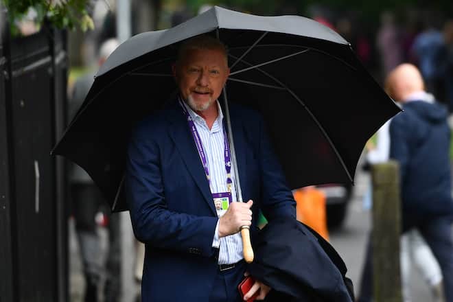 Tennis - 2021 All-England Championships - Week One - Wimbledon Former Champion and TV Pundit Boris Becker outside the AELTC. COLORSPORT/ASHLEY WESTERN PUBLICATIONxNOTxINxUK