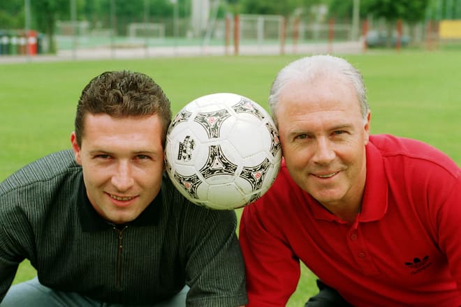 Franz Beckenbauer mit Sohn Stephan