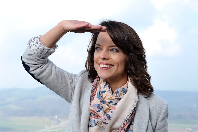 Mona Vetsch, TV Moderatorin auf dem Uetliberg,Uto Kulm
