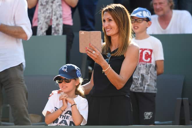 Stan Wawrinka und Tochter Alexia Davis Cup Genf