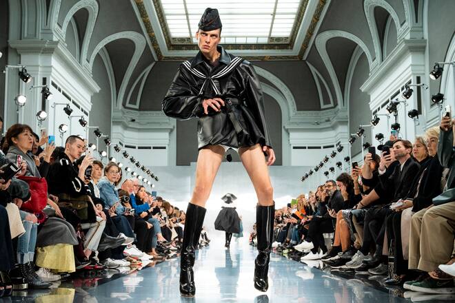 Leon Dame für Maison Margiela an der Paris Fashion Week