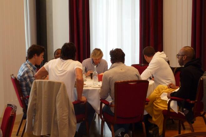 Mister-Schweiz-Kandidaten 2011, Speisesaal Bad Ragaz