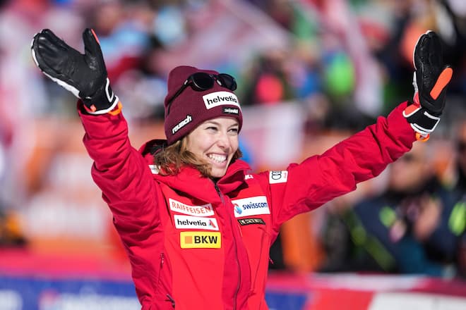 Audi FIS Alpine Ski World Cup Crans-Montana Women s Downhill CRANS-MONTANA, SWITZERLAND - FEBRUARY 27:Michelle Gisin of Switzerland during the Audi FIS Alpine Ski World Cup Crans-Montana Womens Downhill on February 27, 2022 in Crans-Montana, Switzerland. Crans-Montana Switzerland PUBLICATIONxNOTxINxFRA Copyright: xJarixPestelacci/JustPicturesx originalFilename:livemedia-audifisa220227_npU7o.jpg