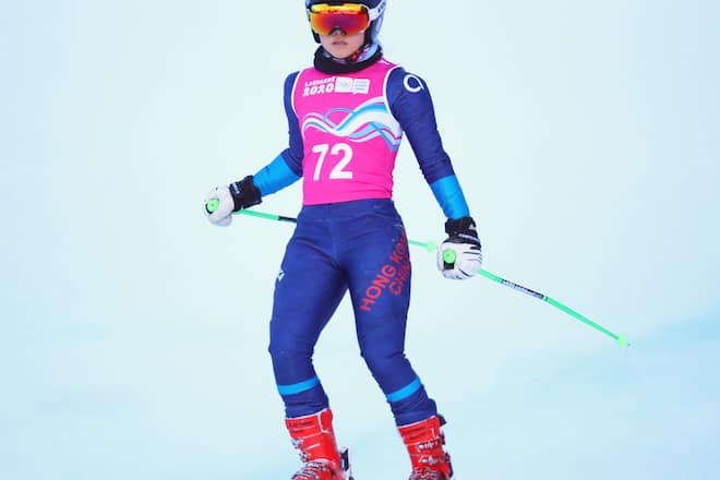 Skifahrerin Audrey Alice King