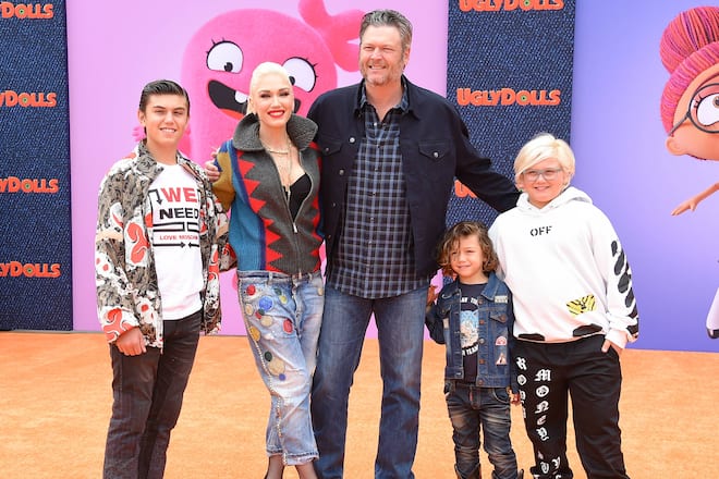Kingston Rossdale, Gwen Stefani, Blake Shelton, Apollo Rossdale, and Zuma Rossdale arriving at the premiere of Ugly Dolls in Los Angeles, California - April 27, 2019 - Los Angeles Premiere of Ugly Dolls, Los Angeles California United States Regal Cinemas L.A. Live PUBLICATIONxINxGERxSUIxAUTxONLY Copyright: xOxConnorx Ugly_Dolls_LISA_005