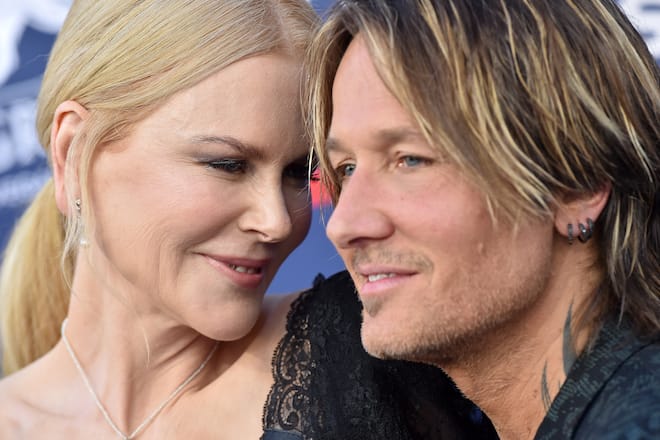 LAS VEGAS, NEVADA - APRIL 07: Nicole Kidman and Keith Urban attend the 54th Academy of Country Music Awards at MGM Grand Garden Arena on April 07, 2019 in Las Vegas, Nevada. (Photo by Axelle/Bauer-Griffin/FilmMagic)
