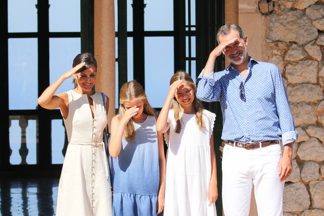 König Felipe Königin Letizia Prinzessin Leonor Prinzessin Sofia von Spanien