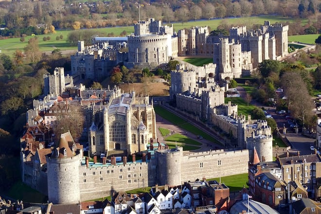 Schloss Windsor aus der Luft