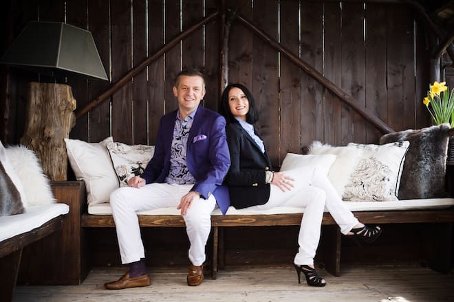 Rainer Maria Salzgeber mit seiner Frau Chantal 2010