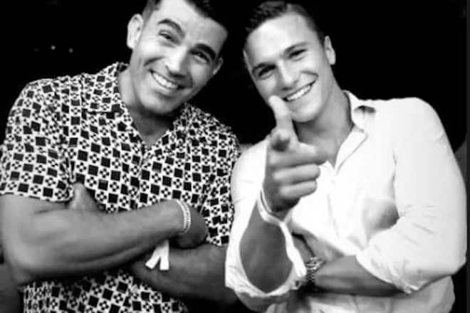 Dieter Bohlens Sohn Maurice Cassian (r.) mit einem Freund.