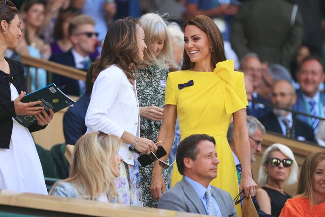 Herzogin Kate mit Martina Hingis